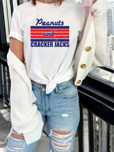 Load image into Gallery viewer, Peanuts and Cracker Jacks Baseball Softstyle Tee

