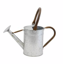 Weathered Look Watering Can with Large Handle