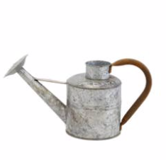 Weathered Look Watering Can with Rusty Handle